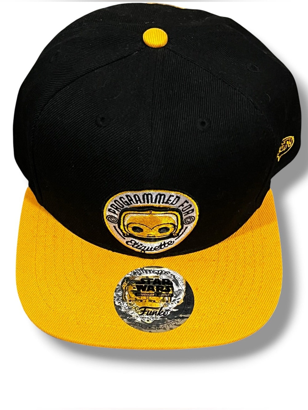 NEW Funko Star Wars Hat Smugglers Bounty C-3PO Snap Back Black Yellow exclusive